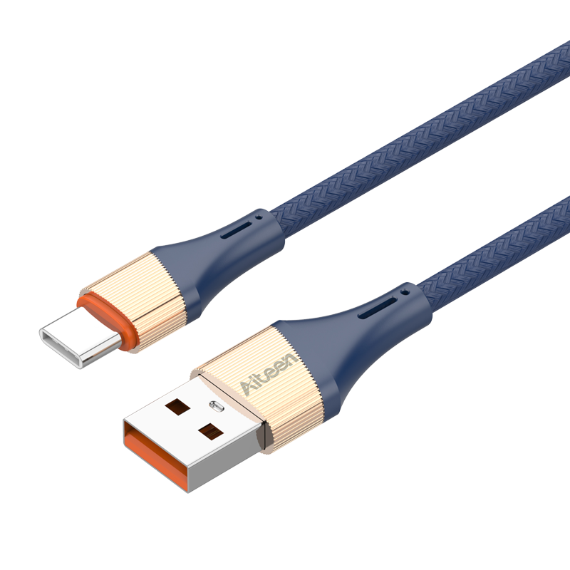 A14-CB Type-C Data Cable 1mm 30W Fast Charging Blue Color